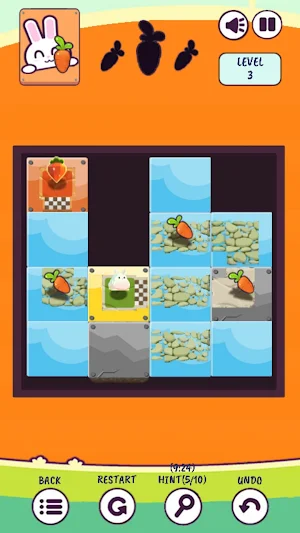 Unroll Rabbit: Slide Puzzle Screenshot 3