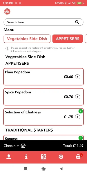 The Indian eatery Screenshot 1