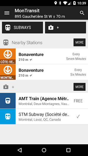 Montreal STM Subway - MonTransit Screenshot 0