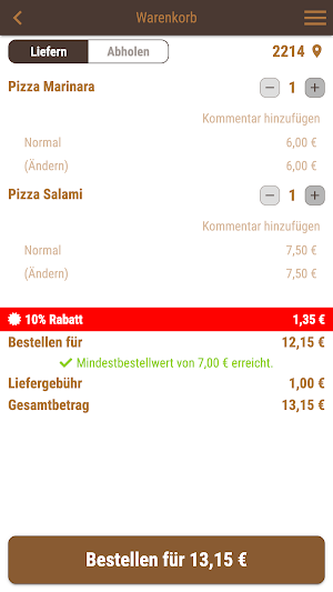 Pizzeria Auersthal Screenshot 1