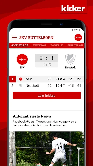 Fußball SKV Büttelborn Screenshot 1