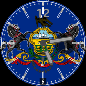 Pennsylvania Flag Watchface Screenshot 2