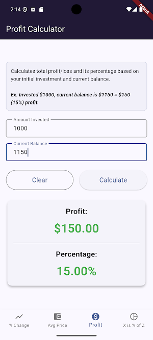 Finance Calculator Screenshot 3