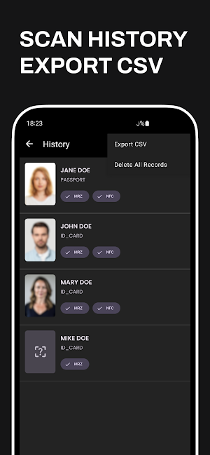 MRZ/NFC Passport-ID Card Scan Screenshot 2
