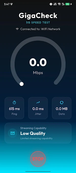 5G Speed Test: HyperGiga Screenshot 1