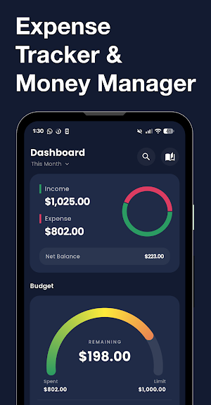 Expense Tracker App - BudgetIt Screenshot 0