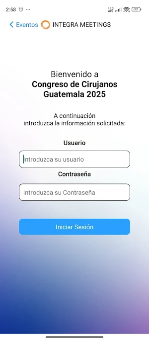 Integra Meetings Check-in Screenshot 1