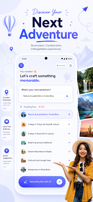 PlanMyTrip - AI Trip Planner Screenshot 1