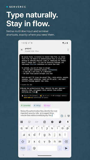 ServerCC - Claude Code & Codex Screenshot 1