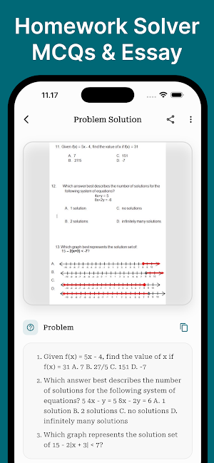 Algebra Quiz & Homework Helper Screenshot 3