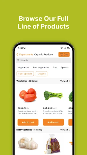 Greens Market Screenshot 1