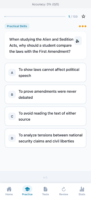 American History Facts Drills Screenshot 1