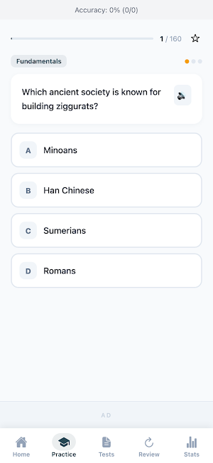 Ancient History Facts Quiz Screenshot 1