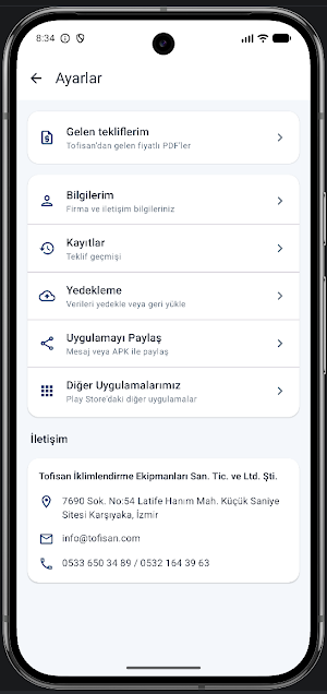 Tofisan Sipariş Screenshot 3