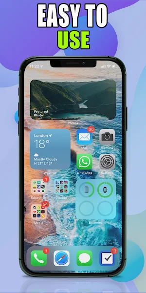 iPhone 13 theme, Launcher for iPhone 13 Pro Screenshot 3