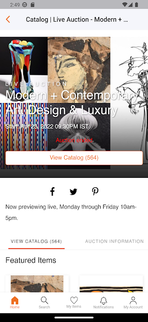 Palm Beach Modern Auctions Screenshot 2