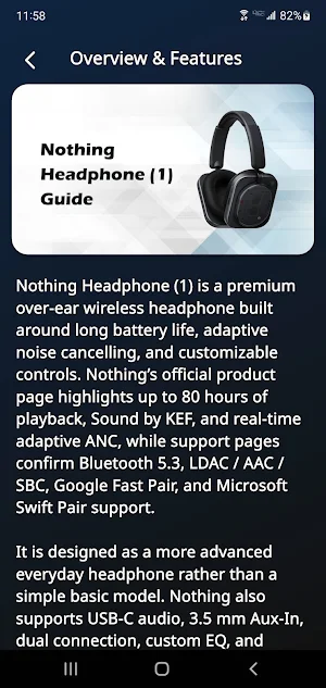 Nothing Headphone (1) Guide Screenshot 2