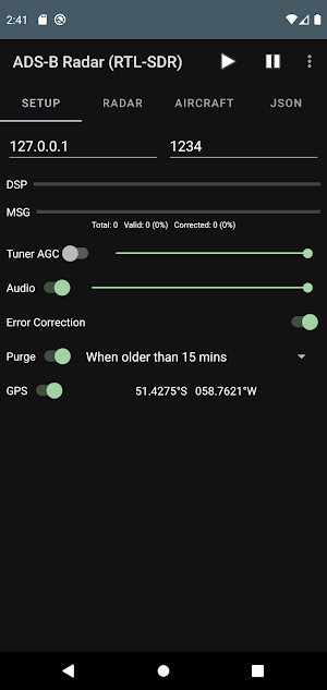 ADS-B Radar (RTL-SDR) Screenshot 0