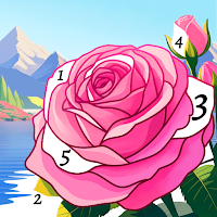 Flowerscapes: Color by Number