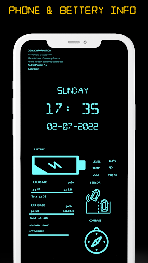 LED Clock Live Wallpaper Screenshot 2