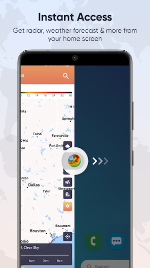 Live Weather Radar Launcher Screenshot 2