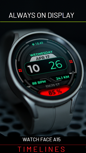 Watch Face A15 - Wear OS Watch Screenshot 1