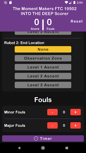 FTC Scorer 2024-25 Screenshot 1