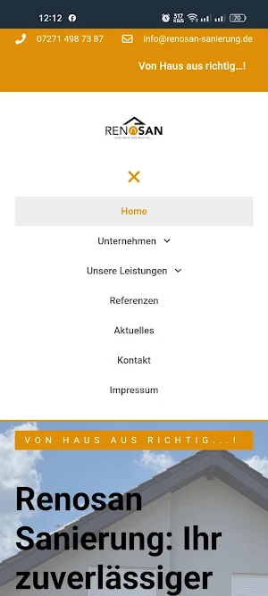 Renosan Sanierung Screenshot 1