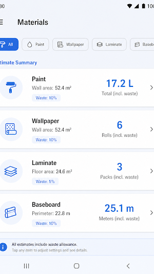 RoomMeasure Notes Screenshot 1