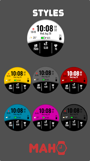 MAHO005 Wear OS Watch Face Screenshot 2