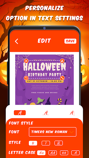 Halloween Party Invitations Screenshot 2