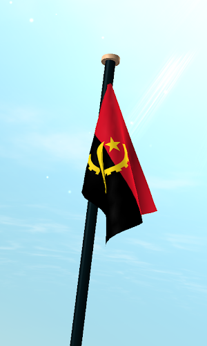 Angola Flag 3D Live Wallpaper Screenshot 2