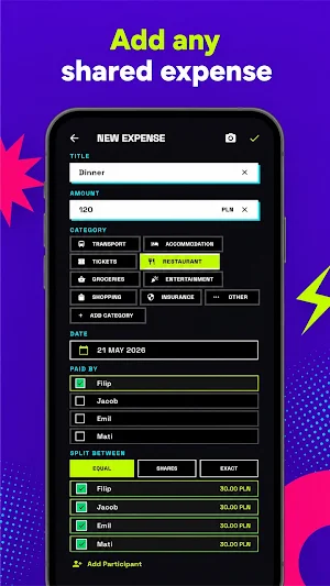 OweAway: Split Trip Expenses Screenshot 1