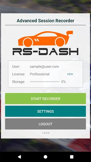 RS Dash Advanced Session Recorder Screenshot 1