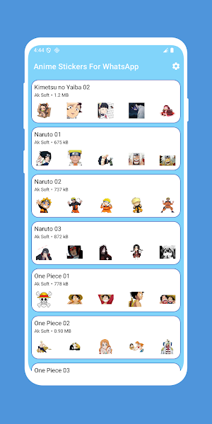 Anime stickers for WhatsApp Screenshot 2