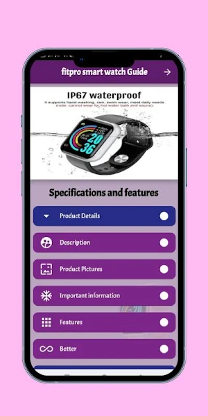 Fitpro smart watch guide Screenshot 2