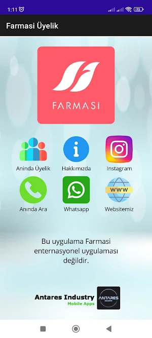 Farmasii Girişim Uygulaması Screenshot 1