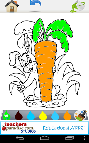 Easter Fingerpaint and Coloring Book Game Screenshot 1