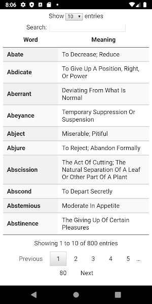Vocab - Barron's 800 Screenshot 0