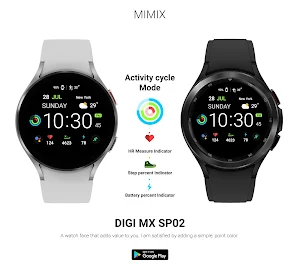 MIMIX Digital Sp02 Watchface Screenshot 2