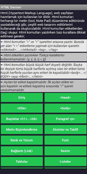 HTML ve CSS Dersleri Screenshot 1