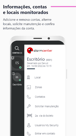 Alarm Center Monitoramento Screenshot 3
