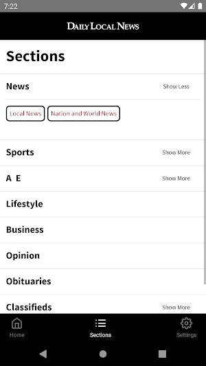 Daily Local for Android Screenshot 2