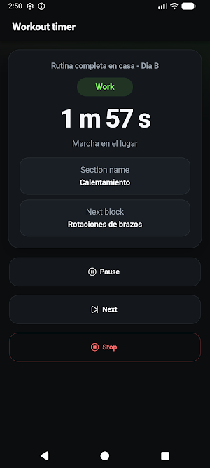 Alarm Fitness: Workout Timer Screenshot 3