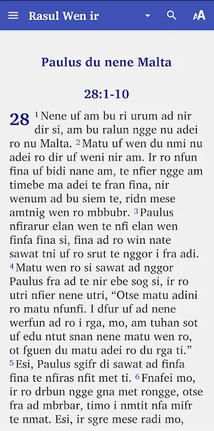 Porsion Alkitab Irarutu Screenshot 0