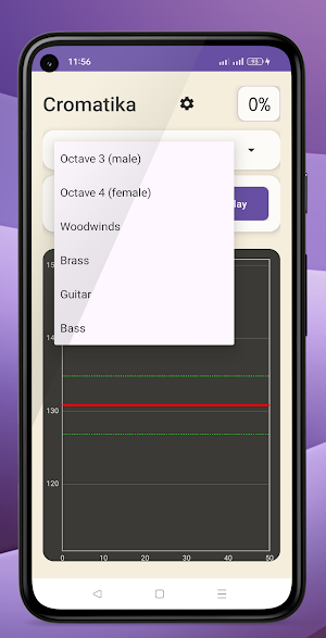 Cromatika, voice tuner Screenshot 1