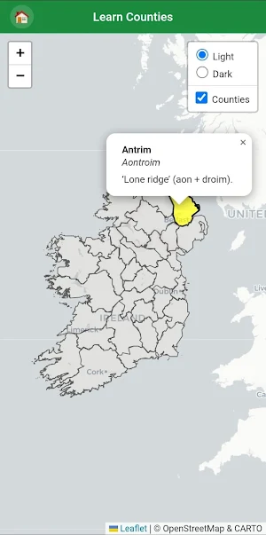 Irish County Quiz Screenshot 0