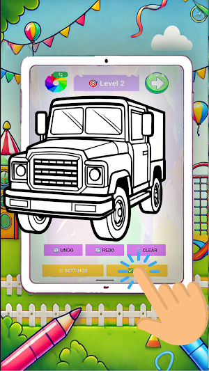 Magic Car Coloring Screenshot 1