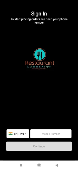 Restaurant Connexion Screenshot 1