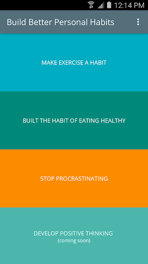Build Better Personal Habits Screenshot 0